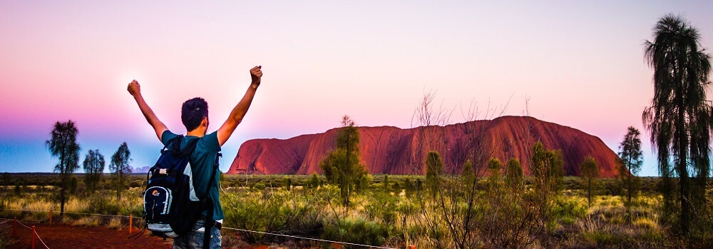 The Incredible Changing Colours of Ayers Rock at Sunrise and Sunset