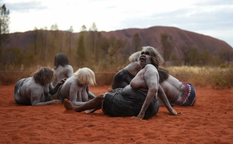 Anangu People in Uluru