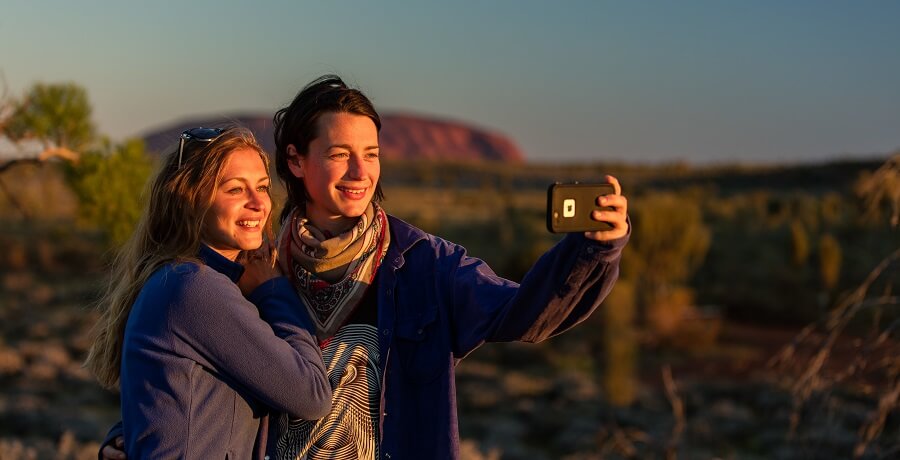 Uluru Sunset Selfie