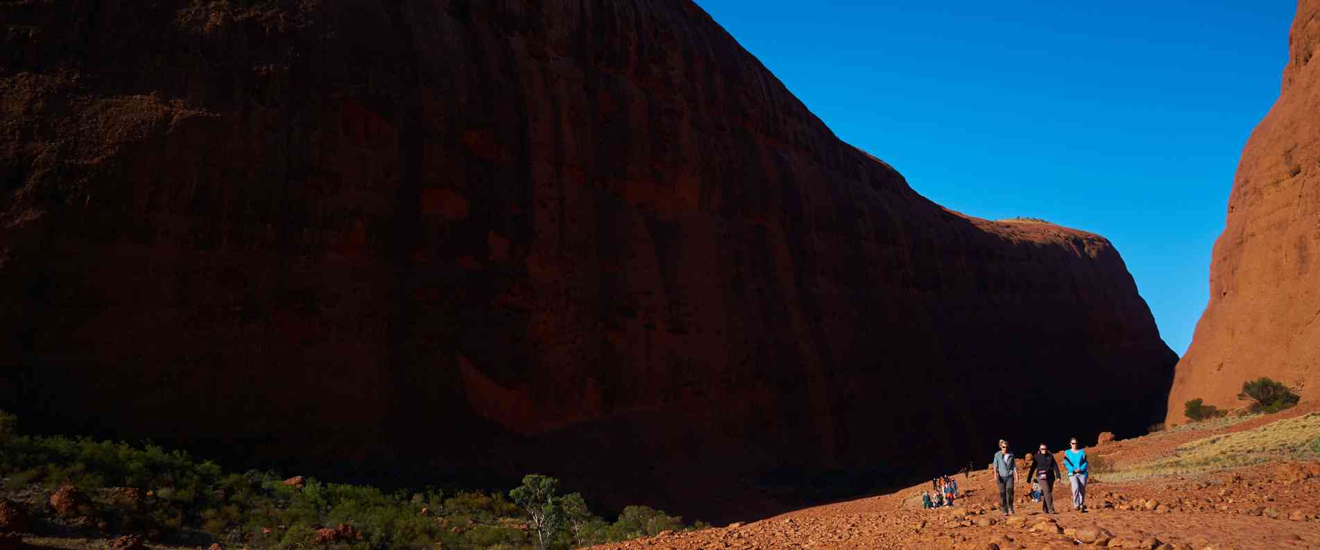 People walking in Kings Canyon 